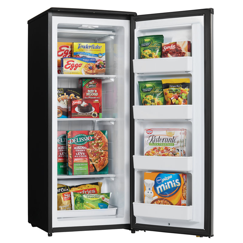 Designer 8.5 Cubic Feet Upright Freezer with Adjustable Temperature Controls