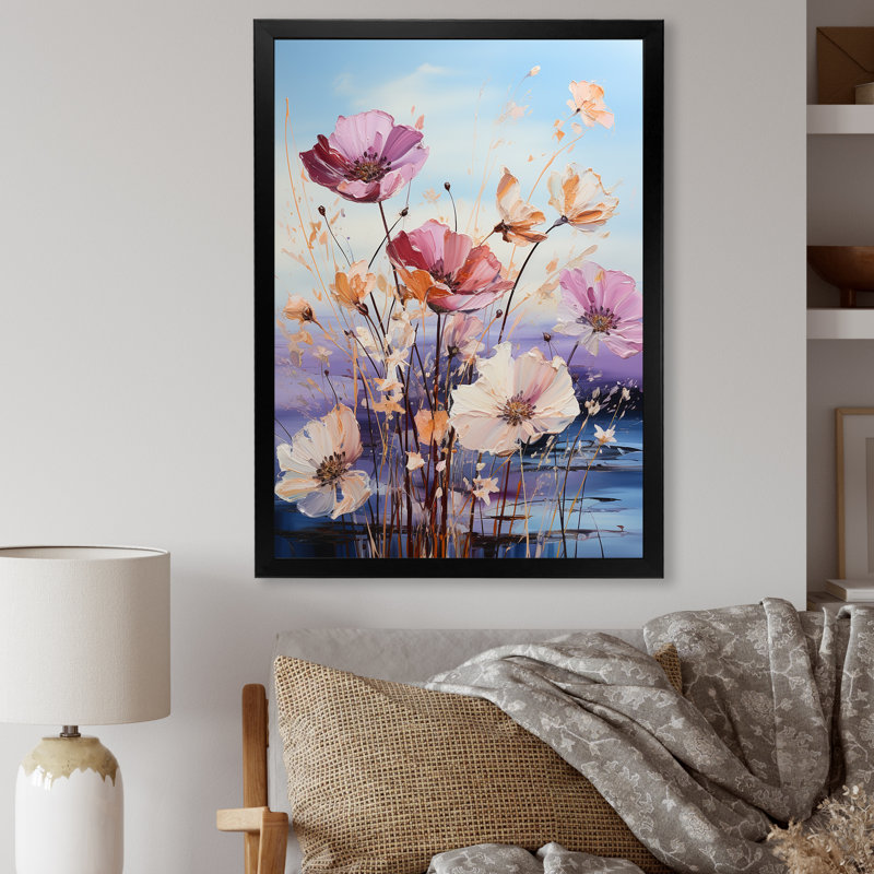 «River Meadow Charm», impression sur toile, H 44 po x l 34 po x P 1,5 po, Cadre simple noir