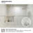 Susurrus 60 In. W X 56 In. H Semi-Frameless Sliding Tub Door In Brushed Nickel With 1/4 In Clear Tempered Glass-107613050
