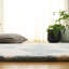 Tapis bleu / ivoire en laine touffeté à la main Amier-1651181249