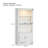 Modern Minimalist Double Layered Transparent Tempered Glass Coffee Table with White MDF Decorative Columns, Ideal for Multi-Use and Durability