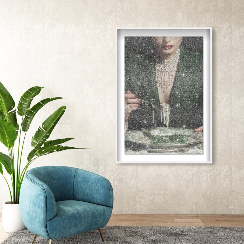 Forest Feast Print by Oliver Gal, 16.5"H x 11.5"W, White Shadowbox