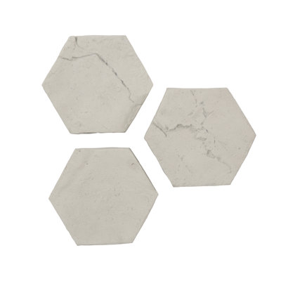 Carreaux muraux hexagonaux, pierre romaine
