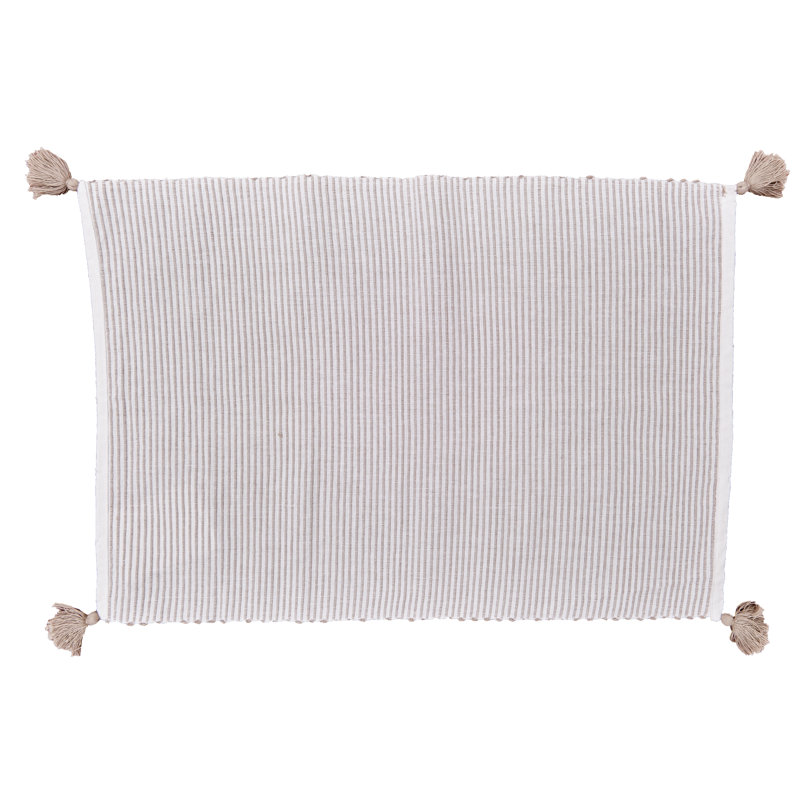 Napperon en coton 19 po Beck, Brun