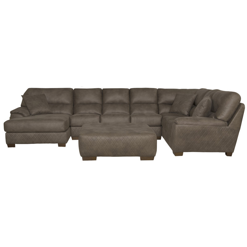 Upholstered U-Shaped Sectional Right Hand Facing, Right Hand Facing