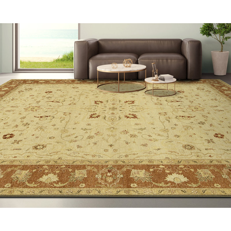 Tapis rectangulaire noué à la main