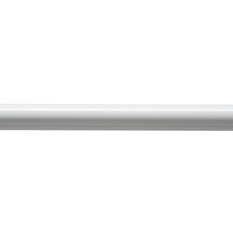 Stick N Lock Telescopic 70cm - 122cm Adjustable Straight Tension Shower Curtain Rail, White