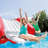 Intex Kool Splash Inflatable Pool Water Slide with Play Center