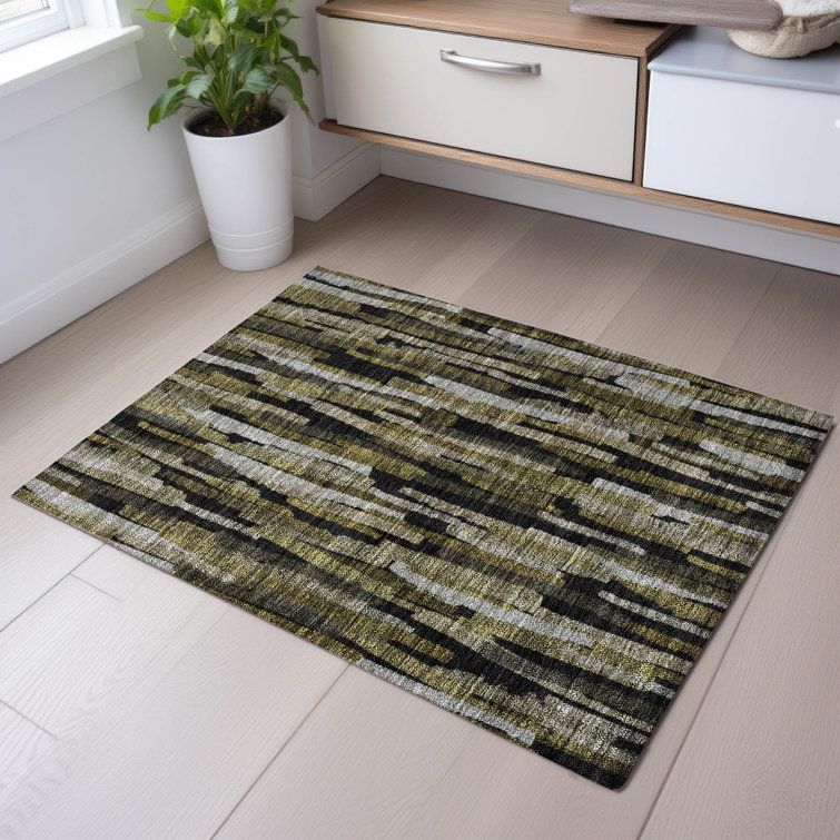 Premium Machine Washable Dahl AMF1079 Stripes Rug