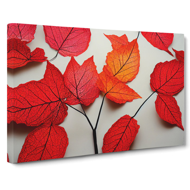 Excellent Autumn Leaf - Wrapped Canvas, 40cm H x 60cm W x 3cm D