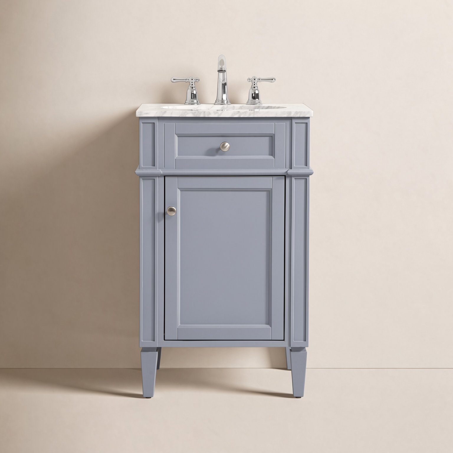 Rivers 21'' Single Bathroom Vanity, Gray