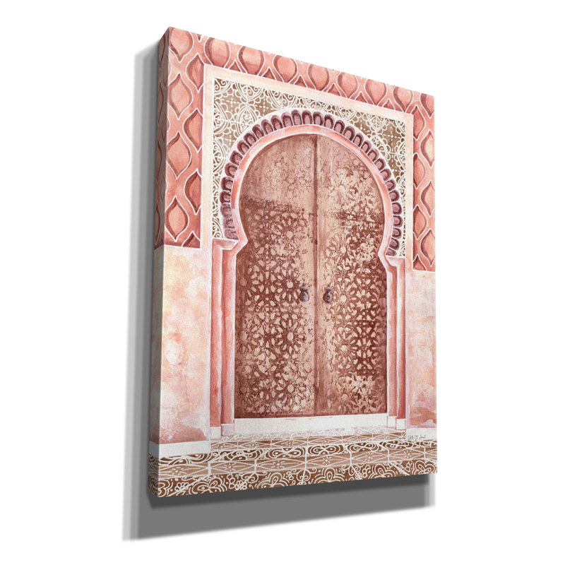 Bungalow Rose 'Moroccan Streets Tiled Entrance' by Yvette St. Amant Canvas Wall Art, 18" x 26", 54" H x 40" W x 1.5" D