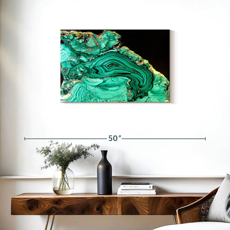 Alvord Malachite Gemstone, 20" H x 30" W