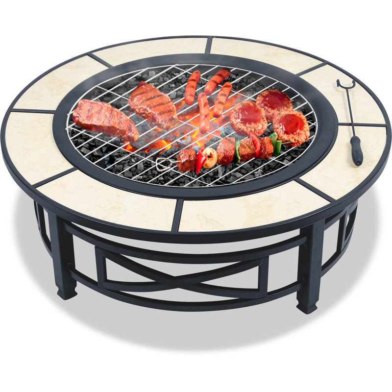 Cheswold Round Steel Smokeless Fire Pit