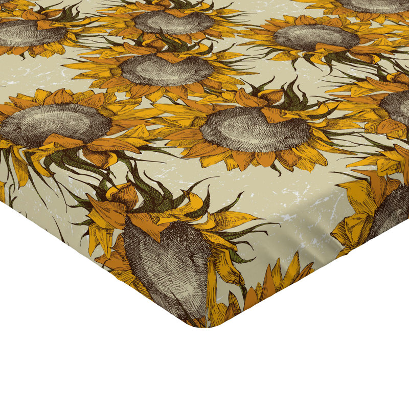 Ensemble de 2 draps-housses Ambesonne, Multicolore / floral 7, Drap-housse grand