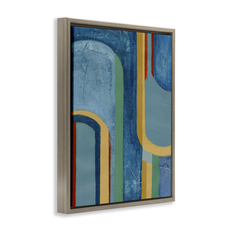 "Dynamic Arches", art mural sur toile flottante par Pippin Schupbach, Cadre flottant orme Montalcino, H 21 po x l 17 po