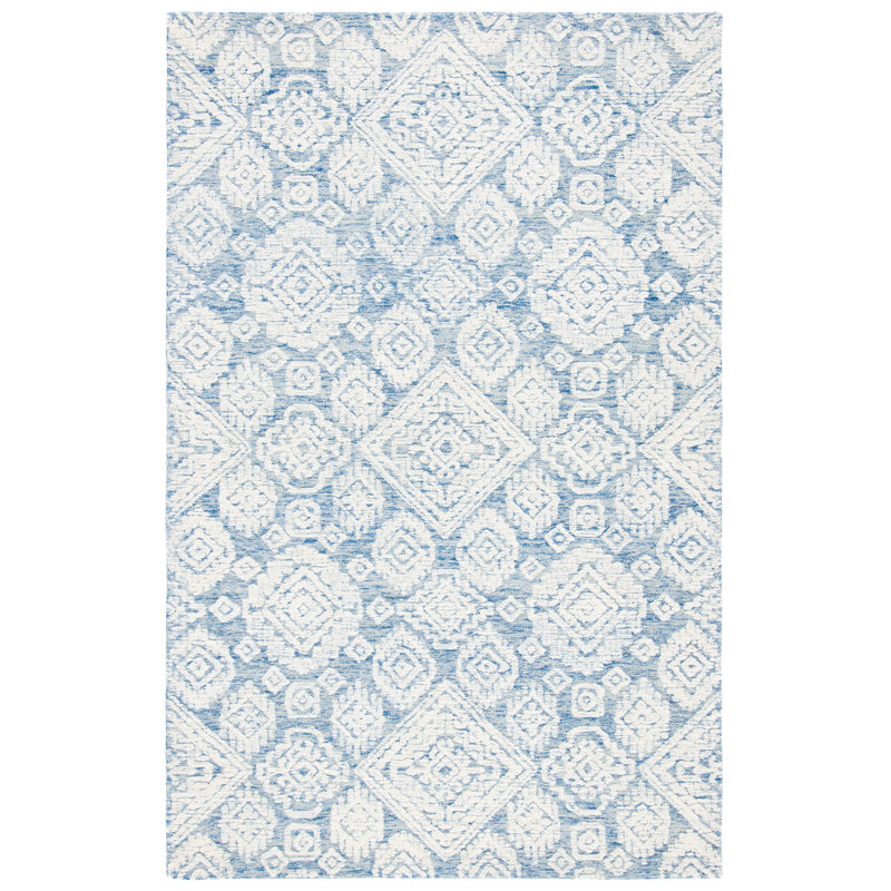 Metro Hand Tufted Indian Wool And Cotton With Latex Oriental Rug, Rectangle 4' x 6'