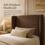 Cadre de lit rembourré avec tête de lit, sommier non nécessaire, matelas non inclus, lit plateforme moderne de style nuage-1194939961-1194939962