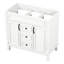 Meuble-lavabo de salle de bain sans lavabo supérieur, armoire de rangement moderne avec 2 portes à fermeture douce et 2 tiroirs-1914005026