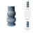 Stoneware Decorative Vase With Sculptural Ridged Textured Form-1836542067