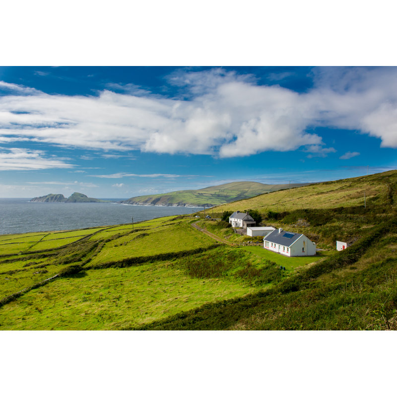 Houses At Ireland - Wrapped Canvas Print, 20cm H x 30cm W x 3.8cm D