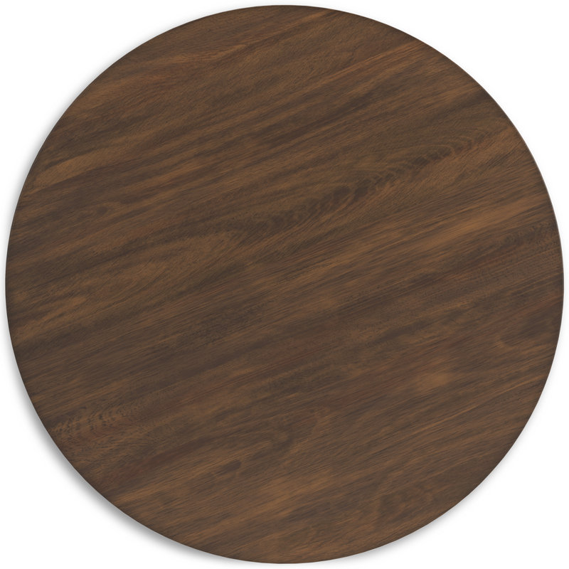 Modern Lyncott Round Wood Counter Height Extendable Dining Table