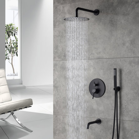PureEssence Pressure-Balanced (Temperature And Volume) Complete Shower System with Rough in-Valve