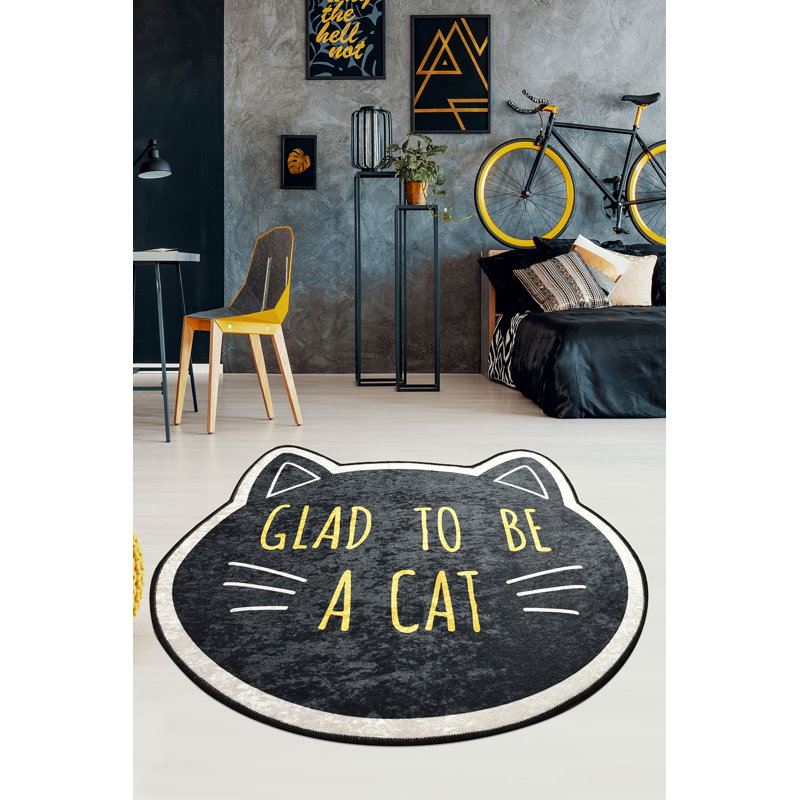Round Gateway Shag Area Rug, Round 140cm