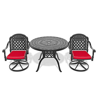 3-Piece All-Weather Cast Aluminum Dining Set