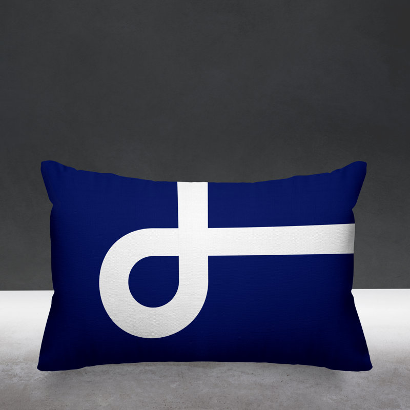 Coussin intérieur / extérieur Channing, Bleu marine