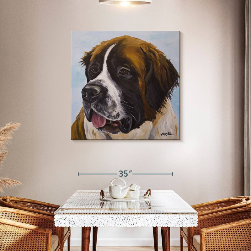 Crowle Saint Bernard, H 39 po x l 39 po