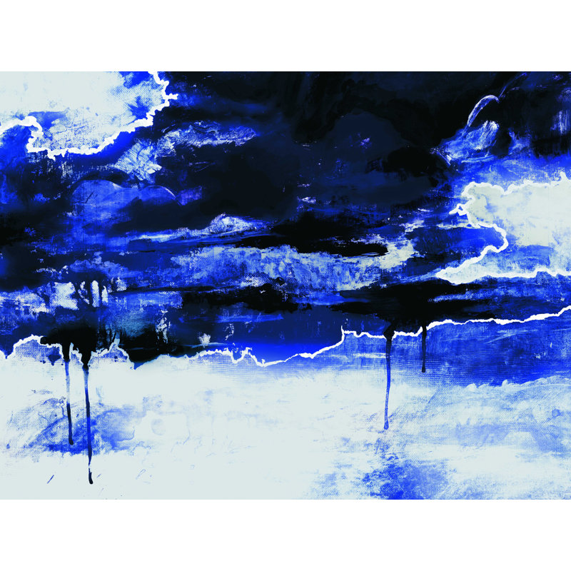 Blue Clouds - reproduction sur toile tendue, H 12 po x l 16 po