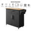 Îlot de cuisine avec plateau en bois massif Premont-122871625