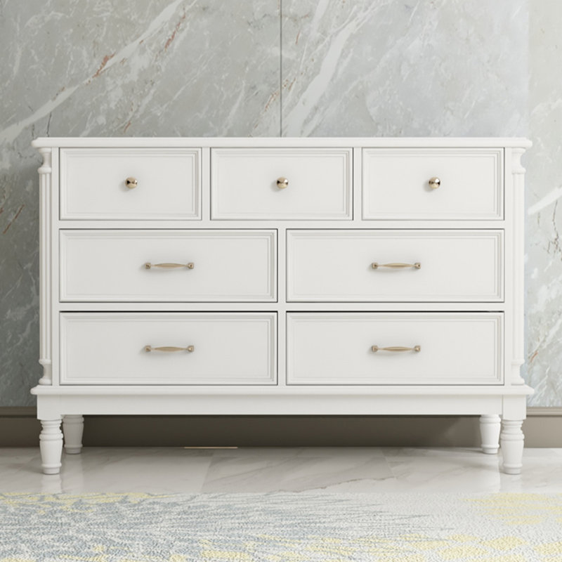 Armoire d'appoint en bois manufacturé blanc massif