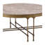 Furniture Classics Shirley Gold Iron Marble Inlay Coffee Table