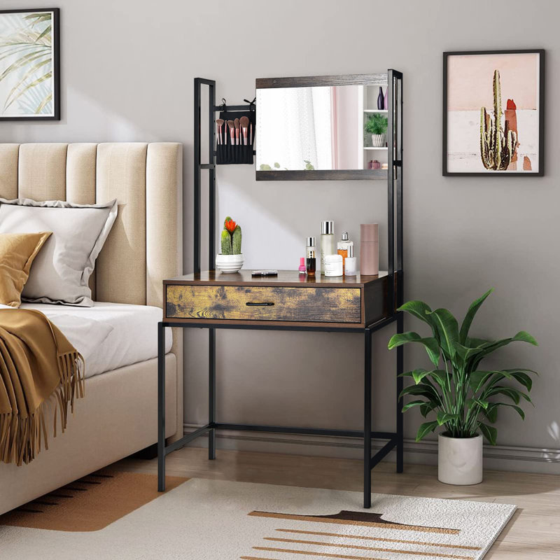 Morty Dressing Table with Mirror