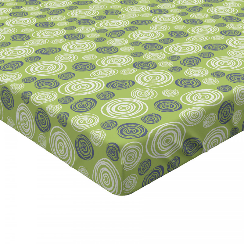 Microfiber Abstract Fitted Sheet, Full Fitted Sheet