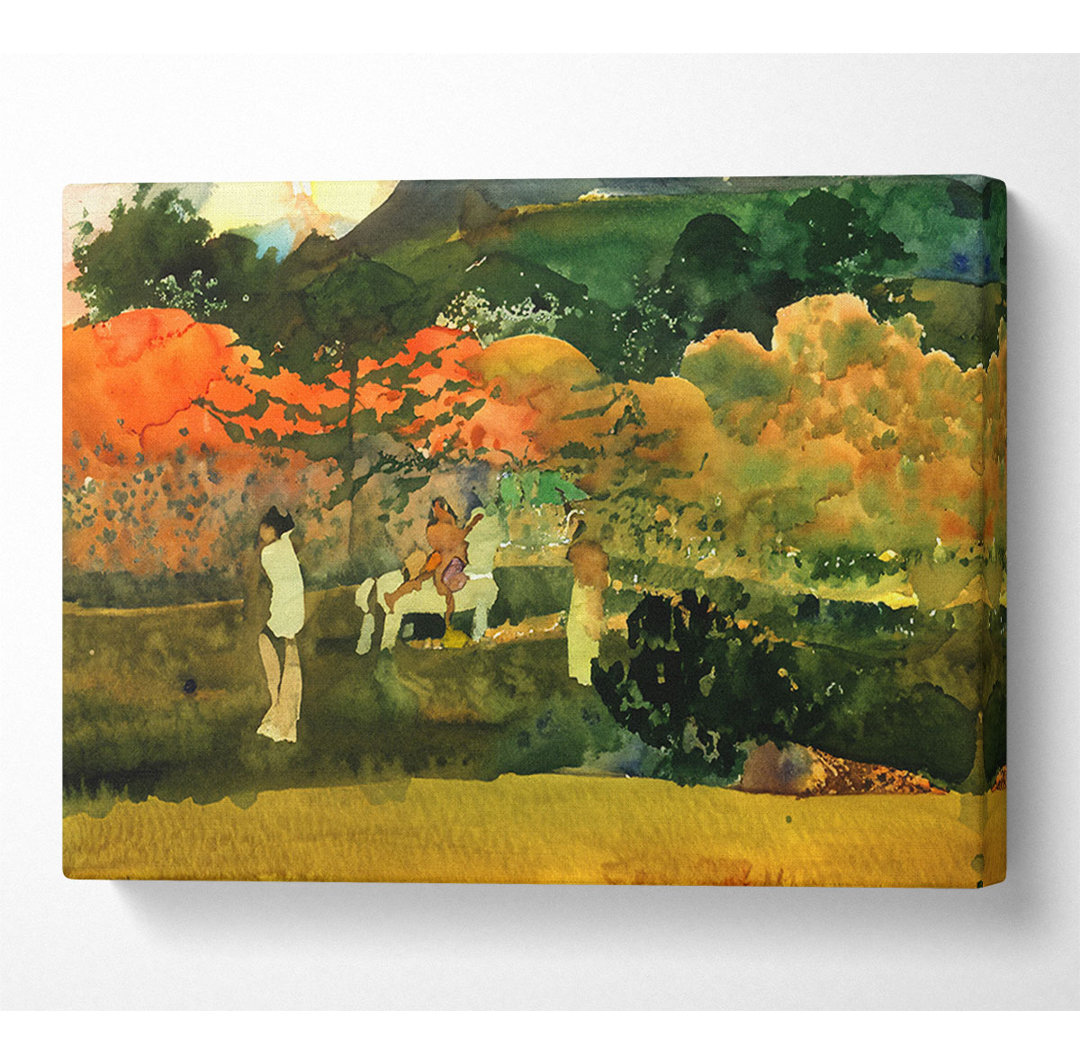 Gauguin Frauen und Schimmel - Kunstdrucke auf Leinwand