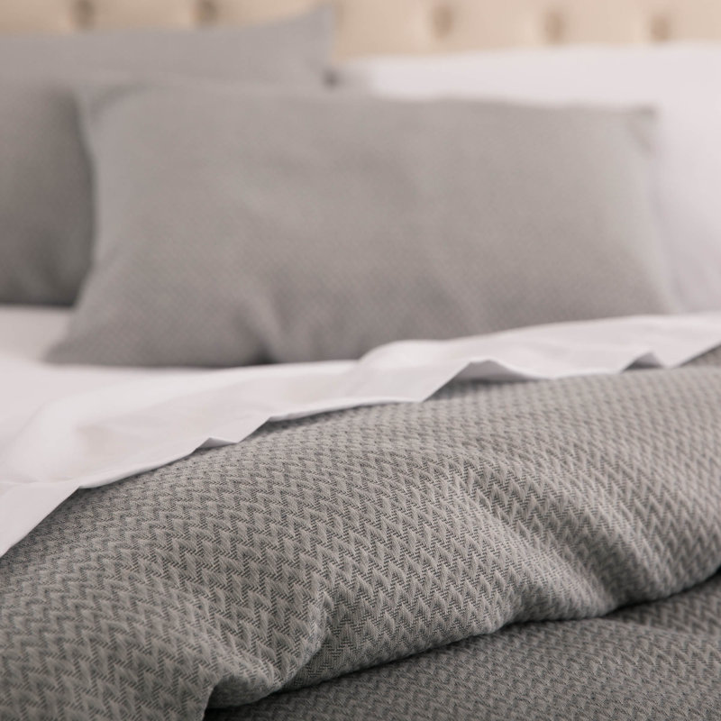 Percale Duvet Cover, Queen  Duvet Cover + 2 Queen Shams
