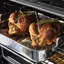 ZLINE Autograph 30 in. True Convection Double Wall Oven in Black Steel with Bronze Helix Handles