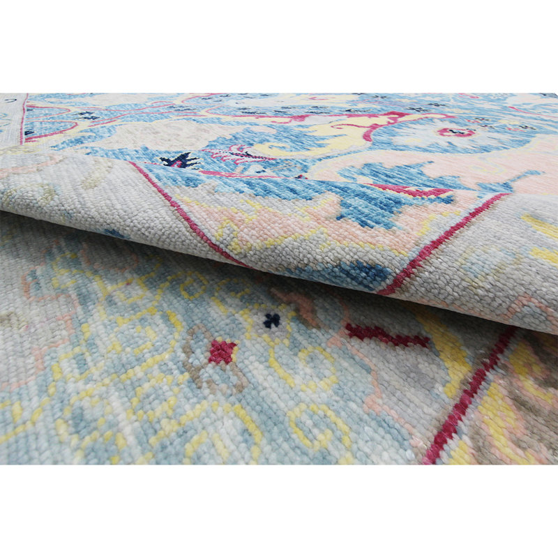 Oriental Area Rug in Blue, Rectangle 10' x 14'