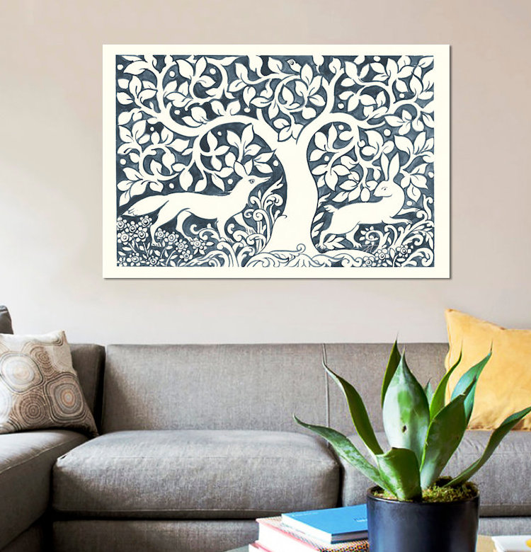 «Forest Life III», reproduction murale sur toile, H 18 po x l 26 po x P 1,5 po, Toile tendue, Pas de tapis