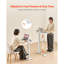 Table de lit surélevée, table de chevet mobile à 4 roulettes, levage électrique avec bouton de mise à niveau, bureau d'ordinateur portable roulant avec porte-gobelet, bureau de lit réglable en hauteur pour la maison, le bureau, le bureau, le bois et-472145765