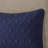 3 Piece Split Corner Bedspread Navy Queen - Long-lasting, 100% , Machine Washable Linen Soft Pleated Corners, Secure Filling, Bedding-119448673-119448676