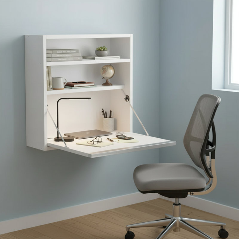 Latitude Run® Sahraoui 25'' W Floating Study Desk | Wayfair