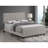 Beige Tufted Upholstered Queen Panel Bed