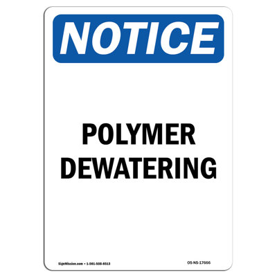 Polymer Dewatering Sign