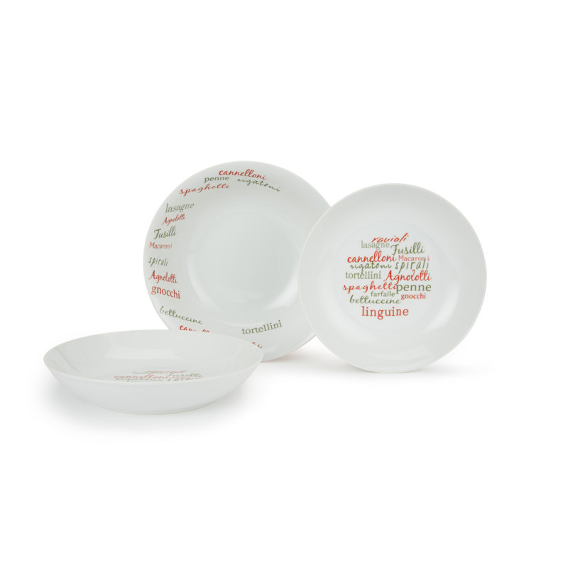5pc Pasta Set RED Script