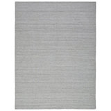 Rava Hand Loomed Striped Area Rug in Silver/Gray