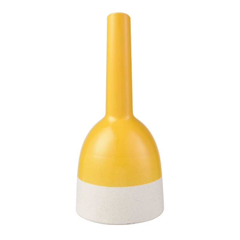 Bouteille Marianne - grande jaune, H 16,25 po x l 7,25 po x P 7,25 po